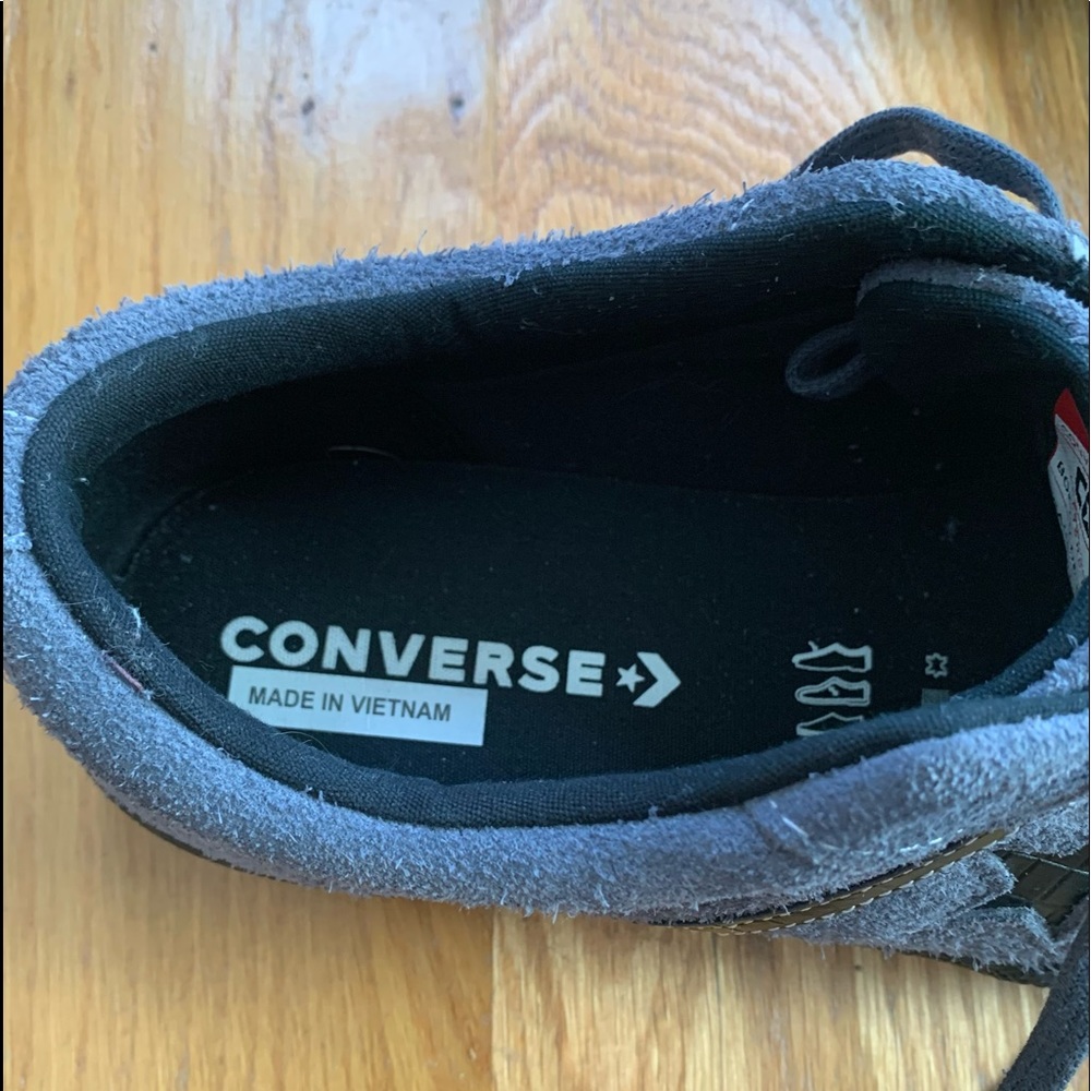 Mens grey suede converse